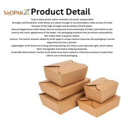Takeout Folded Lunch Box, Ecosmart, sustainable, brown paper, disposable, affordable, Leak resistant, kraft paper, macaroni, salad, bulk pack, frozen treats, shops, diners, restaurants, food trucks, bakeries, Multi-Purpose, high-quality, avoid leaks, spills, pulp, durable, occasion, dinnerware, microwavable, food safe, meal prep, catering supplies, Packaging, takeout, deliveries, customized, sophistication, personalize, freshness, Compostable Fiber, renewable, biodegradable
