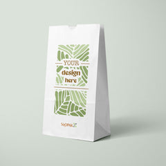 Custom White Paper Bags, biodegradable, freshness, takeout, Packaging, easy visibility, food safe, high-quality, Ecosmart, sustainable, biodegradable, renewable, freshness, personalize, customized, takeout, Packaging, food safe, elegance, strong, resilient, perfect choice, bulk pack, brown paper, recycled fiber, treat bags, retail bags, party favor bags, handled bag, bags with handles, Plain kraft paper gift bags, jewelry